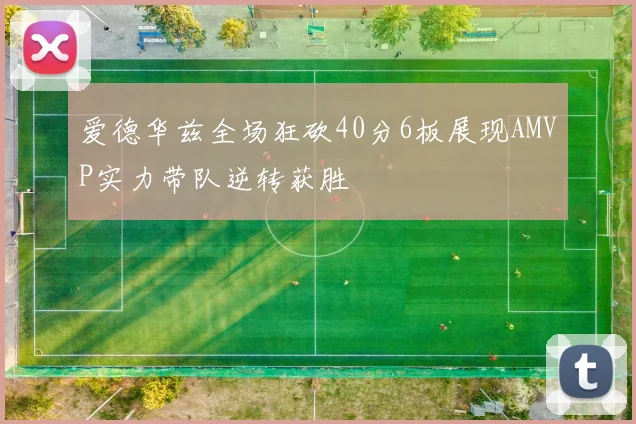 爱德华兹全场狂砍40分6板展现AMVP实力带队逆转获胜